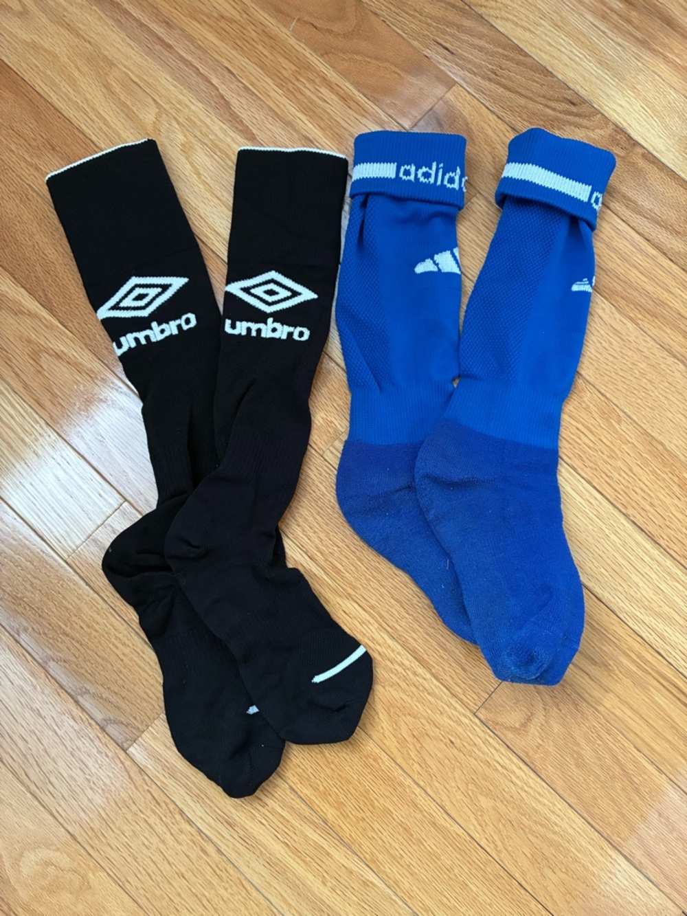 Boys Blue and  Black Performance Soccer Socks - Boys